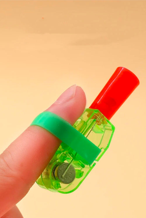 Finger Light Up Lamp Ring Glow Party Night Club Dazzling Beams Laser Flashing Finger Rings Toy Gift